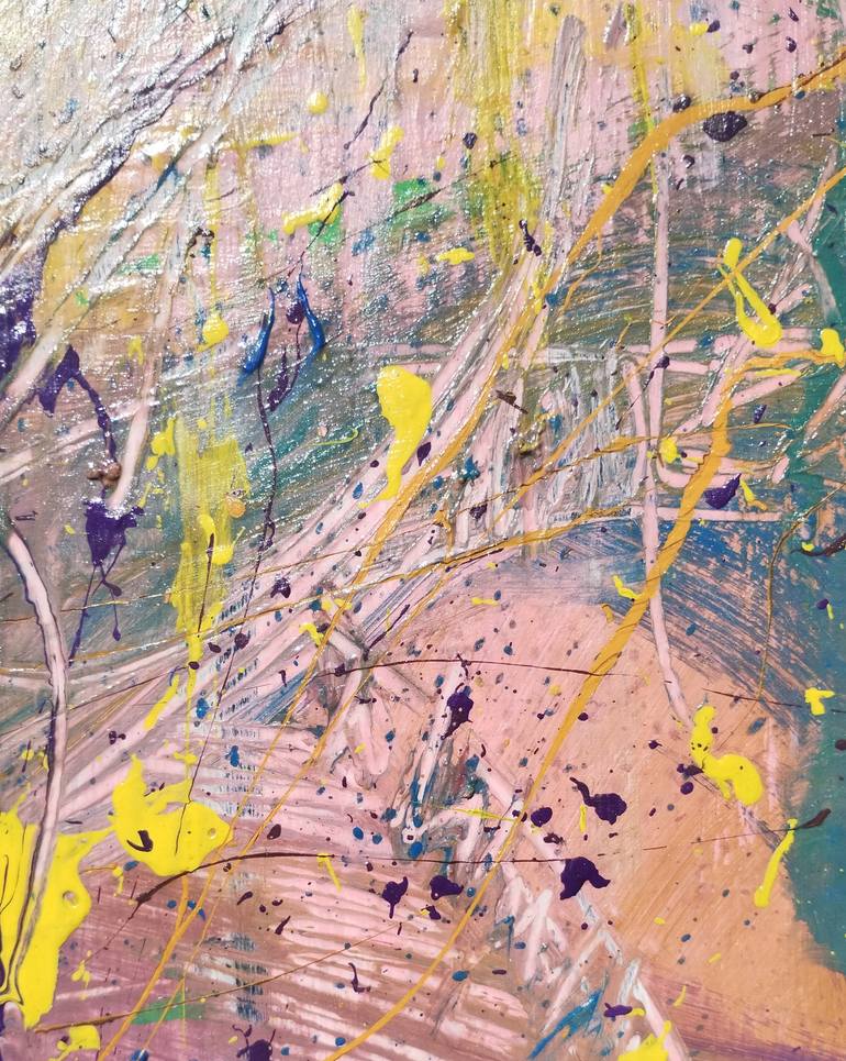 Original Abstract Expressionism Abstract Painting by Juan Martín Argente