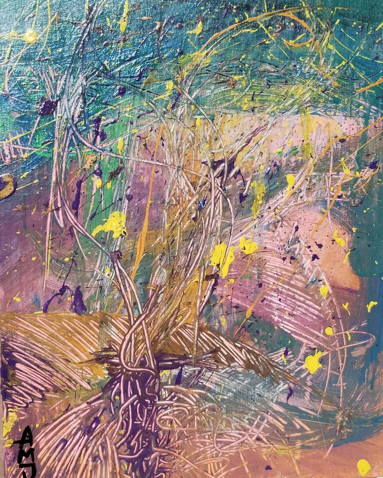 Original Abstract Expressionism Abstract Painting by Juan Martín Argente