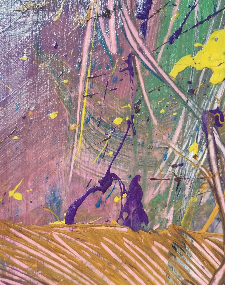 Original Abstract Expressionism Abstract Painting by Juan Martín Argente