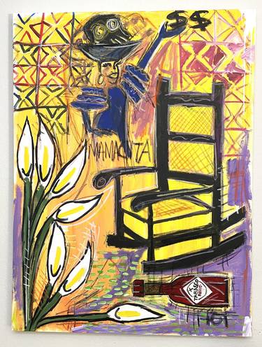 Original Abstract Expressionism Abstract Painting by Severo  S