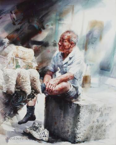 Print of Folk People Paintings by Hyoung Jun Lee