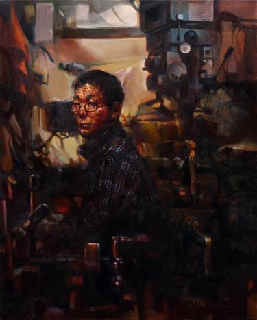 Print of People Paintings by Hyoung Jun Lee