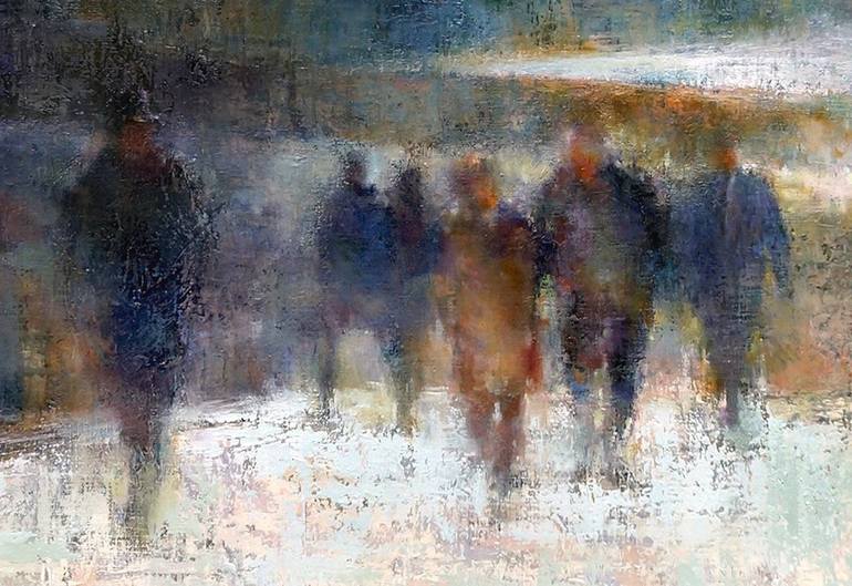 Original Impressionism People Painting by Hyoung Jun Lee