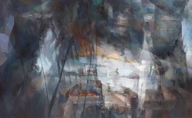 Print of Abstract Cities Paintings by Hyoung Jun Lee