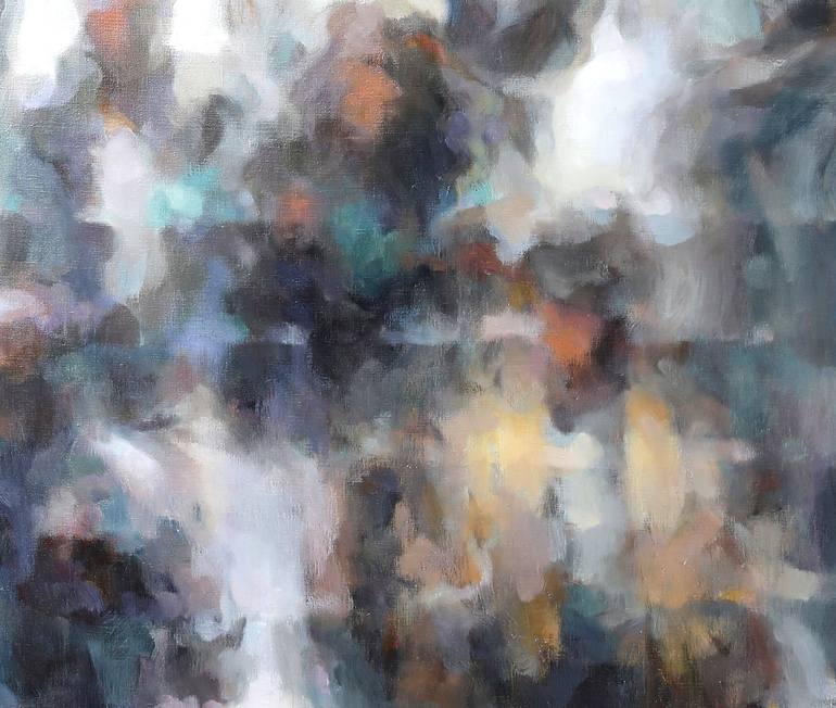 Original Abstract People Painting by Hyoung Jun Lee