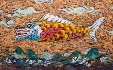 Print of Fish Paintings by Hyoung Jun Lee