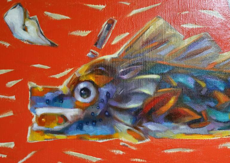 Original Fish Painting by Hyoung Jun Lee