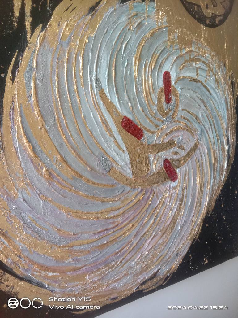 Original Abstract Expressionism Calligraphy Painting by Nida Faisal