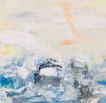 Original Abstract Expressionism Beach Mixed Media by Karol Jersak