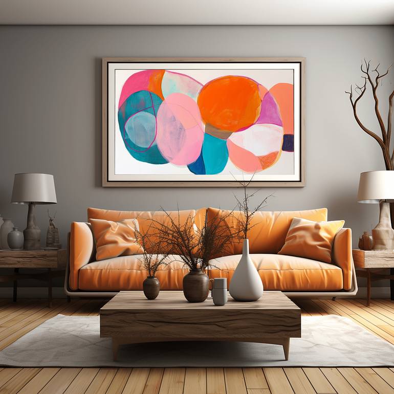 Original Abstract Expressionism Abstract Digital by Dopamine  Decor