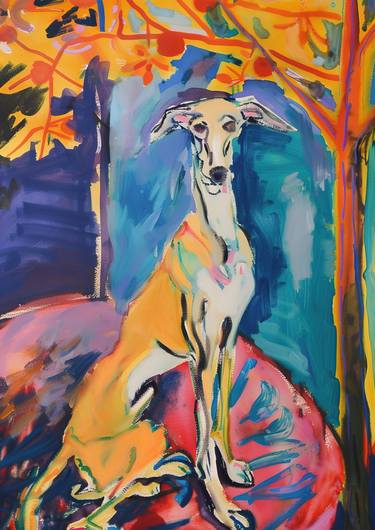 Original Abstract Expressionism Animal Digital by DOPAMINE DECOR