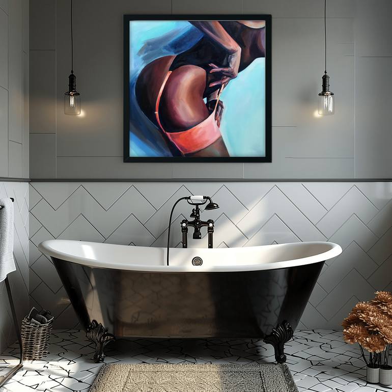Original Figurative Erotic Painting by Dopamine  Decor