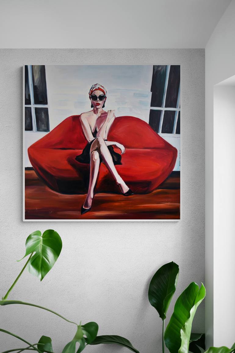 Original Figurative Erotic Painting by Dopamine  Decor
