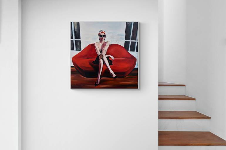 Original Figurative Erotic Painting by Dopamine  Decor