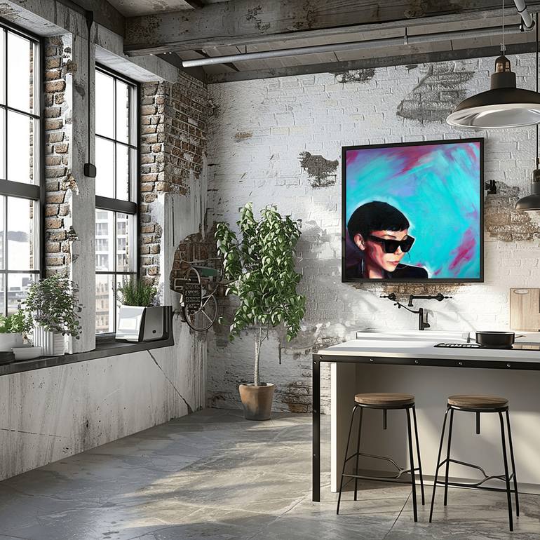 Original Figurative People Painting by Dopamine  Decor