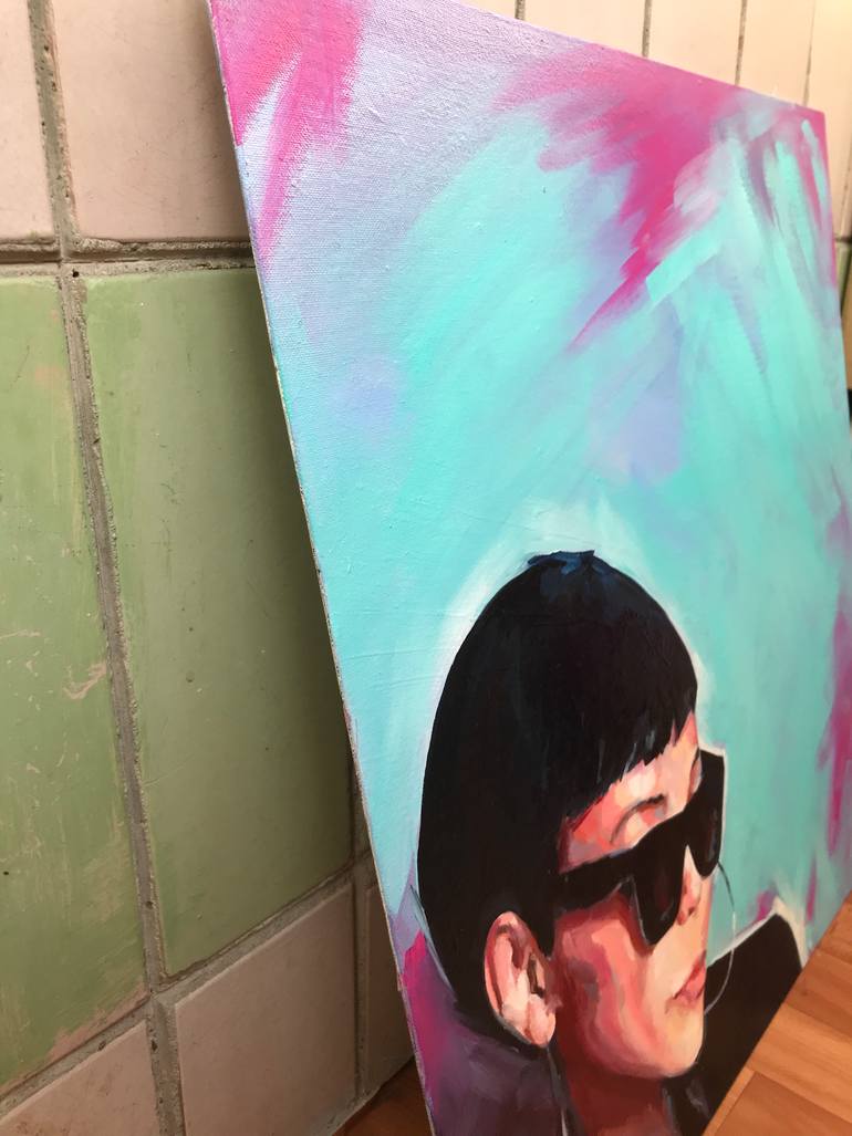 Original Figurative People Painting by Dopamine  Decor