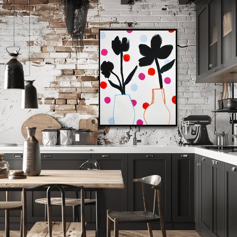 Original Abstract Expressionism Still Life Painting by Dopamine  Decor