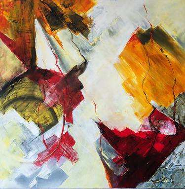 Original Abstract Geometric Paintings by Françoise Dugourd-Caput