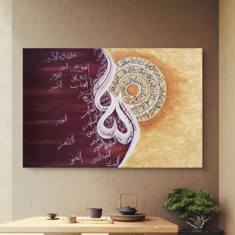 Original Classicism Abstract Painting by Nida Majid