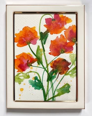 Original Fine Art Floral Paintings by Mila Schöneberg