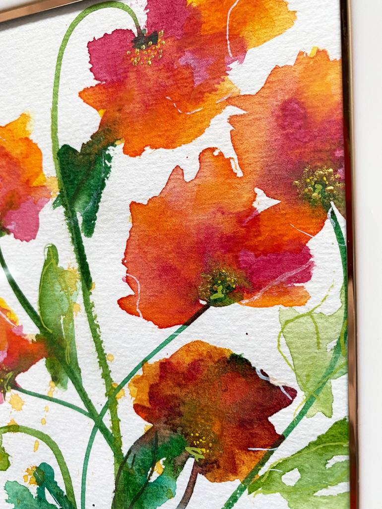 Original Contemporary Floral Painting by Mila Schöneberg