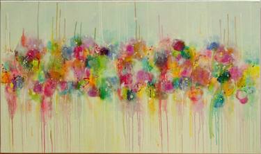Original Abstract Floral Paintings by Mila Schöneberg