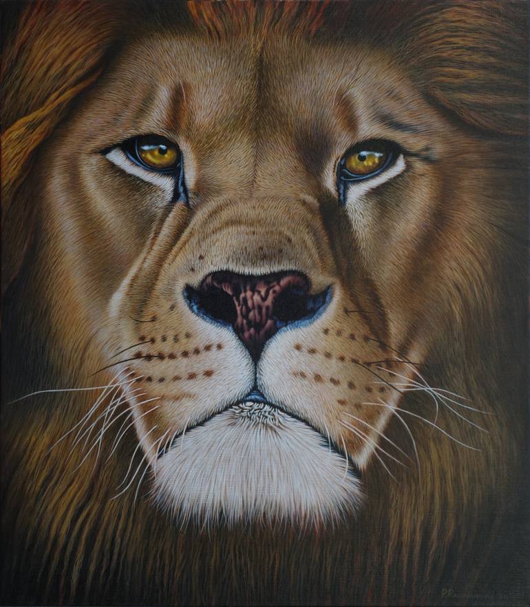 lion face painting