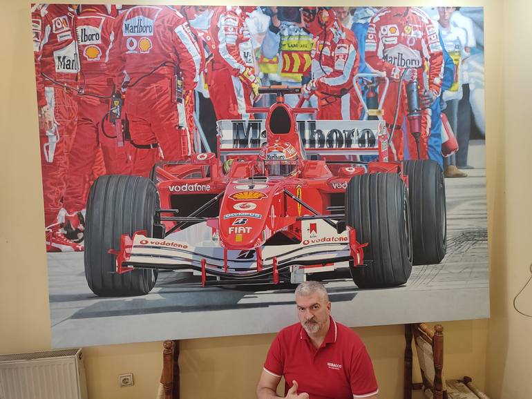 Original Realism Car Painting by Peda Radovanovic