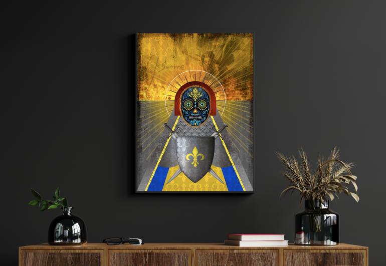 Original Conceptual Pop Culture/Celebrity Mixed Media by Laurie Buman