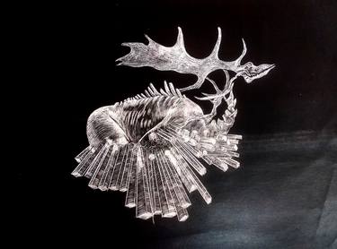 Print of Conceptual Animal Mixed Media by subrata ghosh