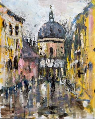 Original Architecture Painting by Kira Shugurova