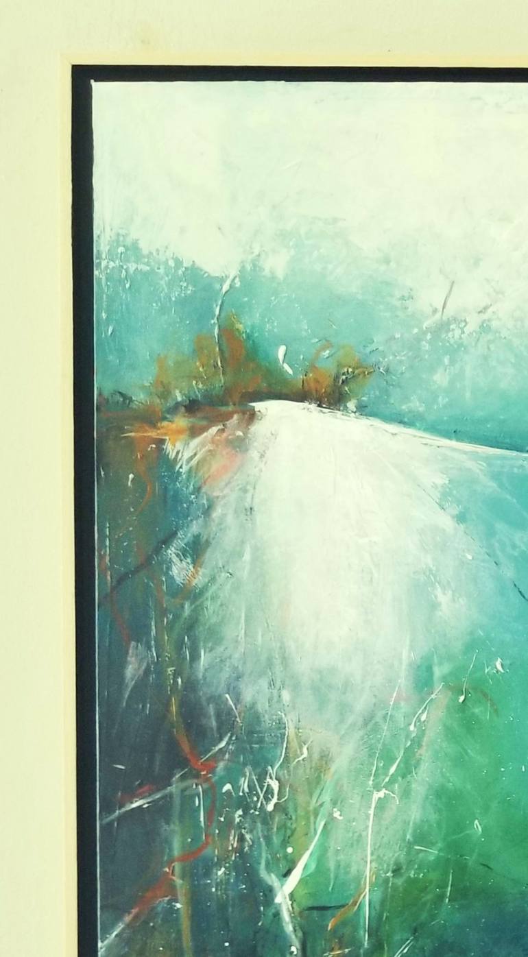 Original Abstract Expressionism Landscape Painting by Anahid Minatsaghanian