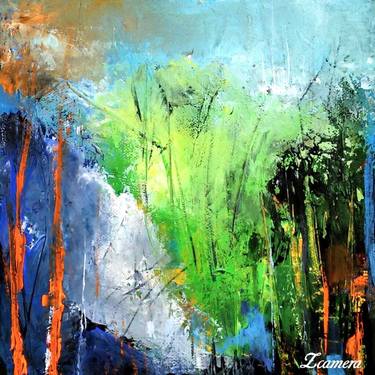 Original Abstract Landscape Paintings by Anahid Minatsaghanian