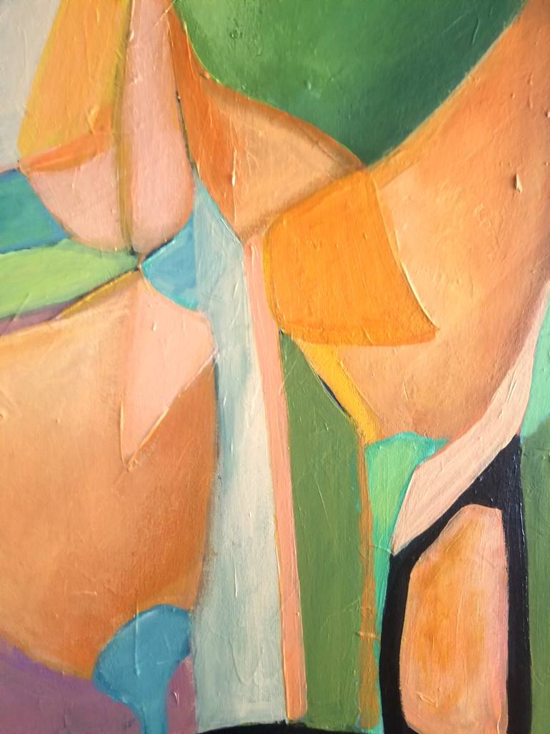 Original Abstract Expressionism Landscape Painting by Anahid Minatsaghanian