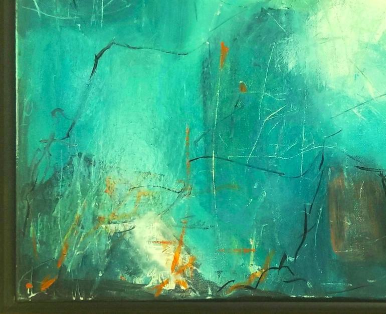 Original Abstract Expressionism Landscape Painting by Anahid Minatsaghanian