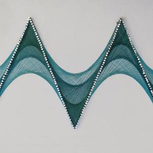 Waves # 2.3: Flowing through thread and nails.(Tripple Layer)