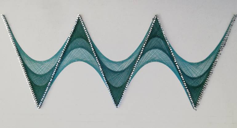 Original 3d Sculpture Geometric Sculpture by Faiqa Abbas