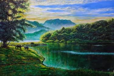 Original Realism Landscape Paintings by Michael William Jacinto