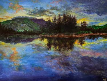 Print of Impressionism Landscape Paintings by Michael William Jacinto