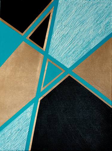 Print of Abstract Geometric Mixed Media by Lyre More