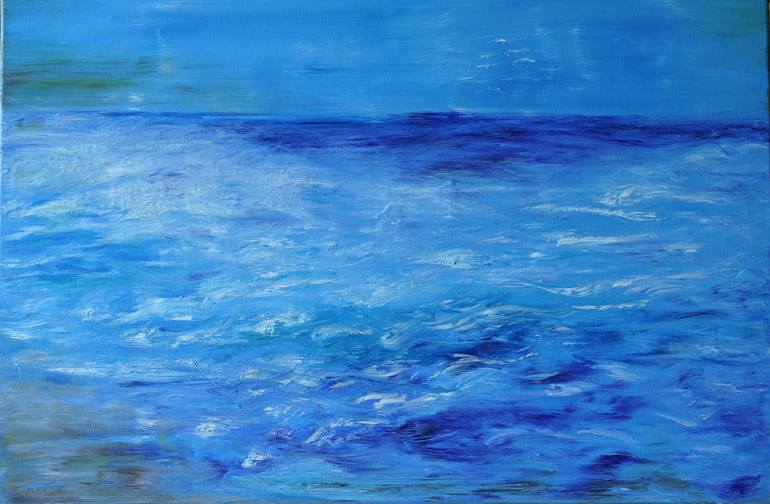 Original Romantic Impressionism Seascape Painting by Lyre More