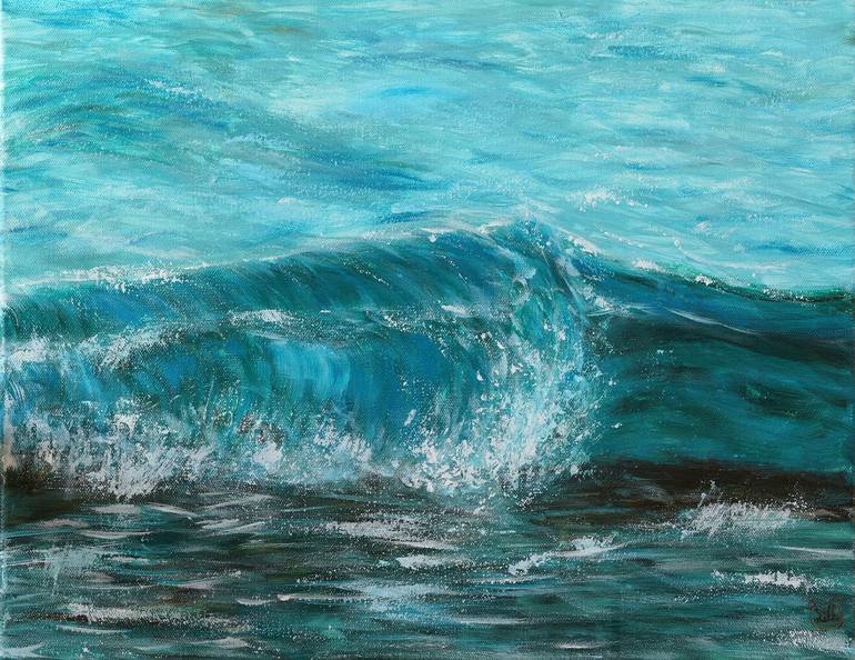 Original Impressionism Seascape Painting by Lyre More
