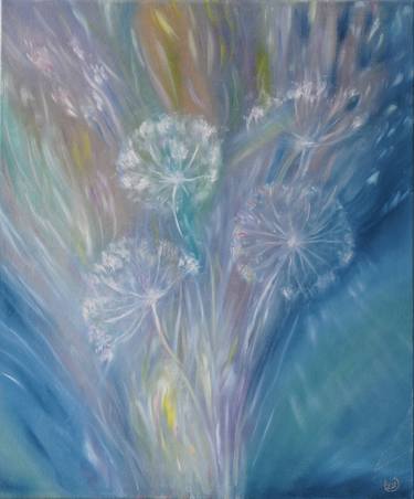 "Dandelions". oil painting. thumb