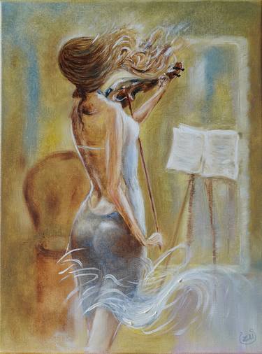 Original Fine Art Music Paintings by Lyre More