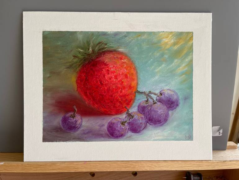 Original Expressionism Still Life Painting by Lyre More