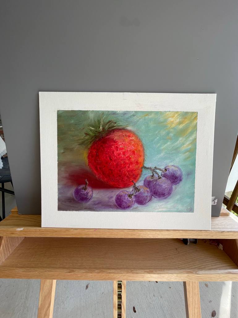 Original Expressionism Still Life Painting by Lyre More