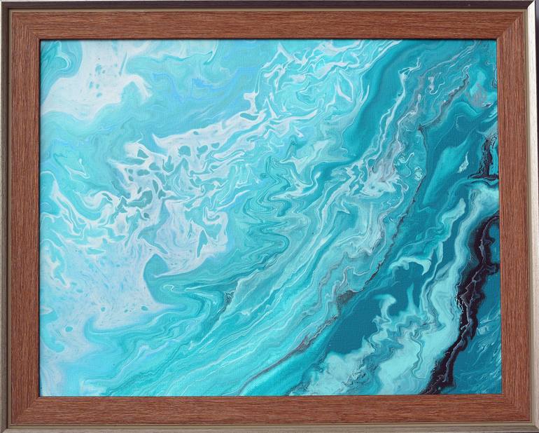 Original Abstract Seascape Painting by Lyre More