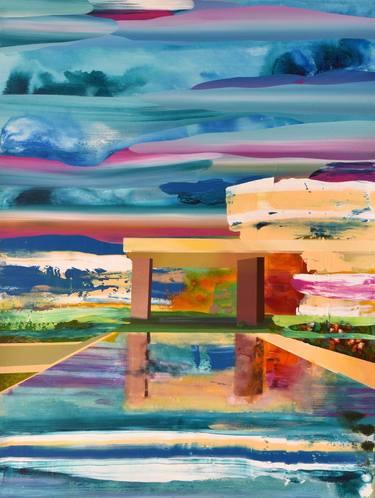 Original Expressionism Architecture Paintings by Lina Rincon