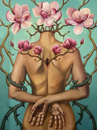 Original Surrealism Nude Paintings by Brenda Trujillo