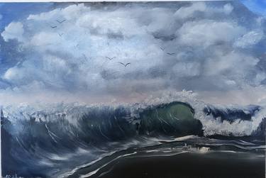 Print of Realism Seascape Paintings by Mark Dingemanse